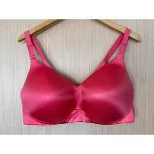 Cacique Lightly Lined Full Coverage No Wire Bra Womens Size 40DDD Coral Pink